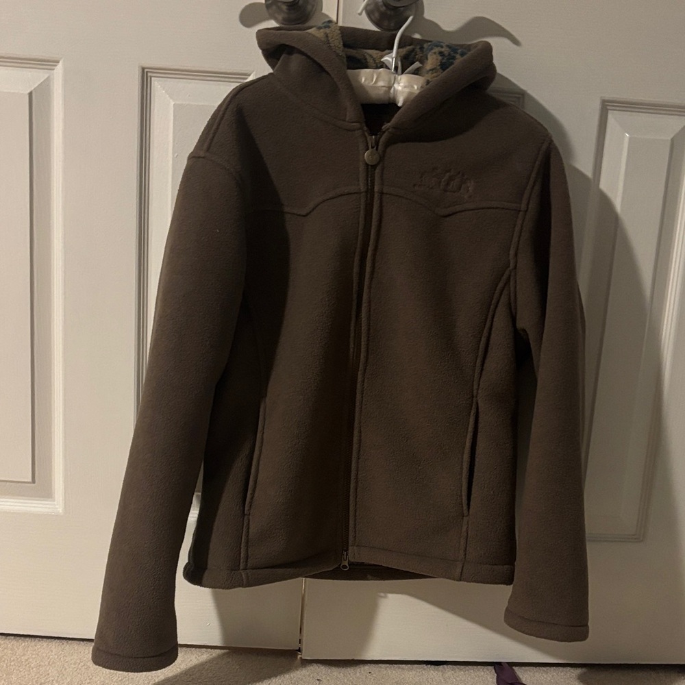 Women's Brown Fleece Jacket